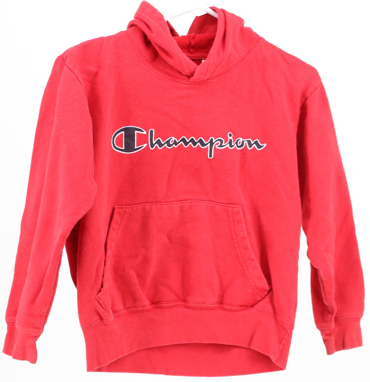 Champion Red Hooded Sweatshirt