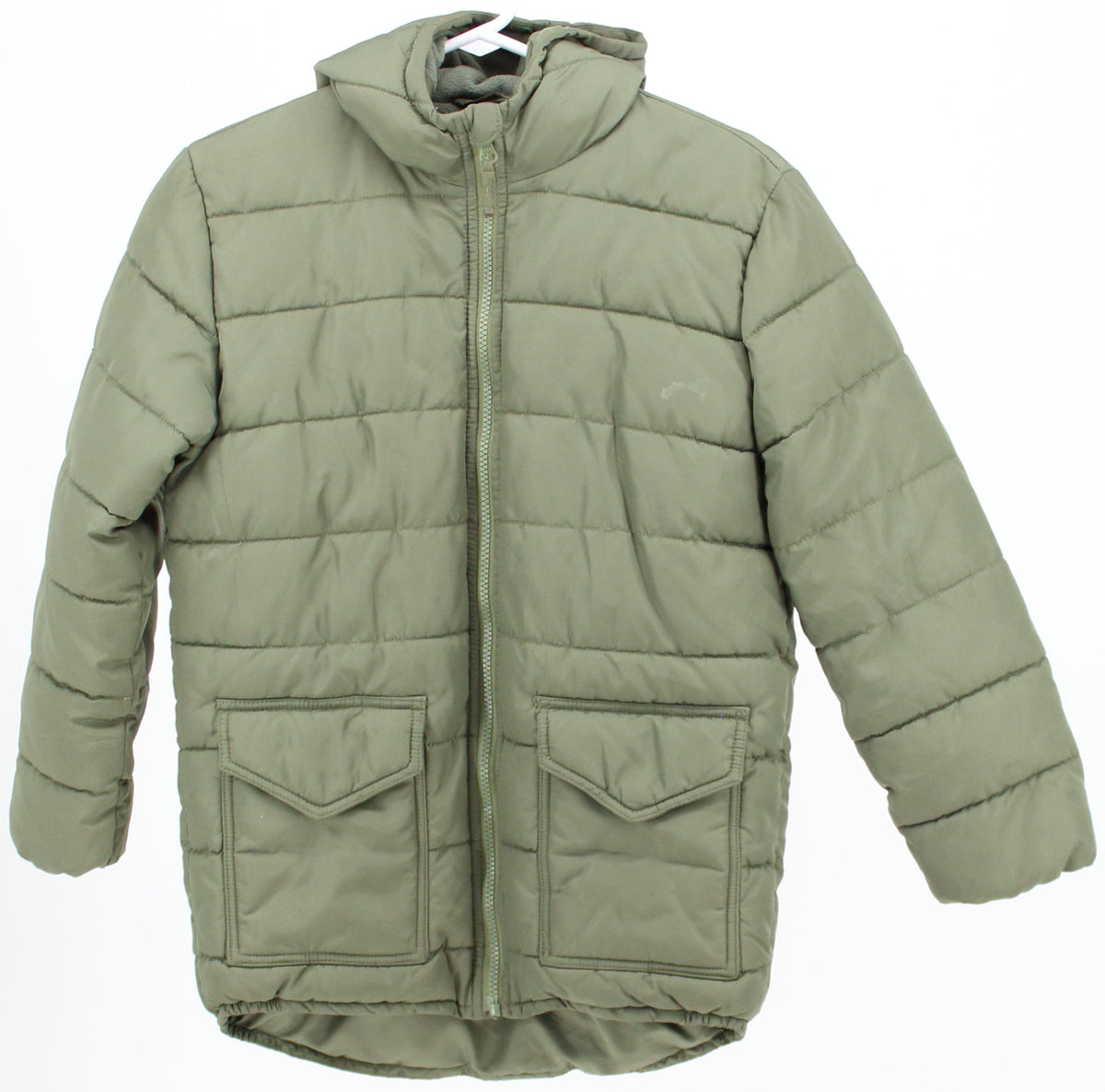 The Children's Place Green Mid Puffer Coat