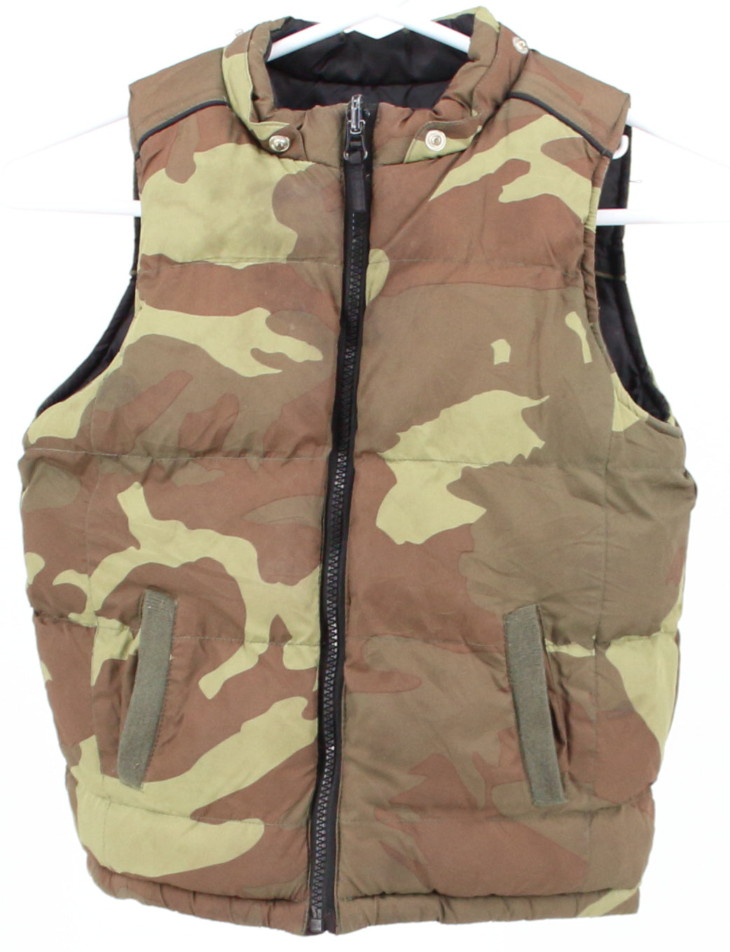 Joe Fresh Camo and Black Reversible Puffer Vest