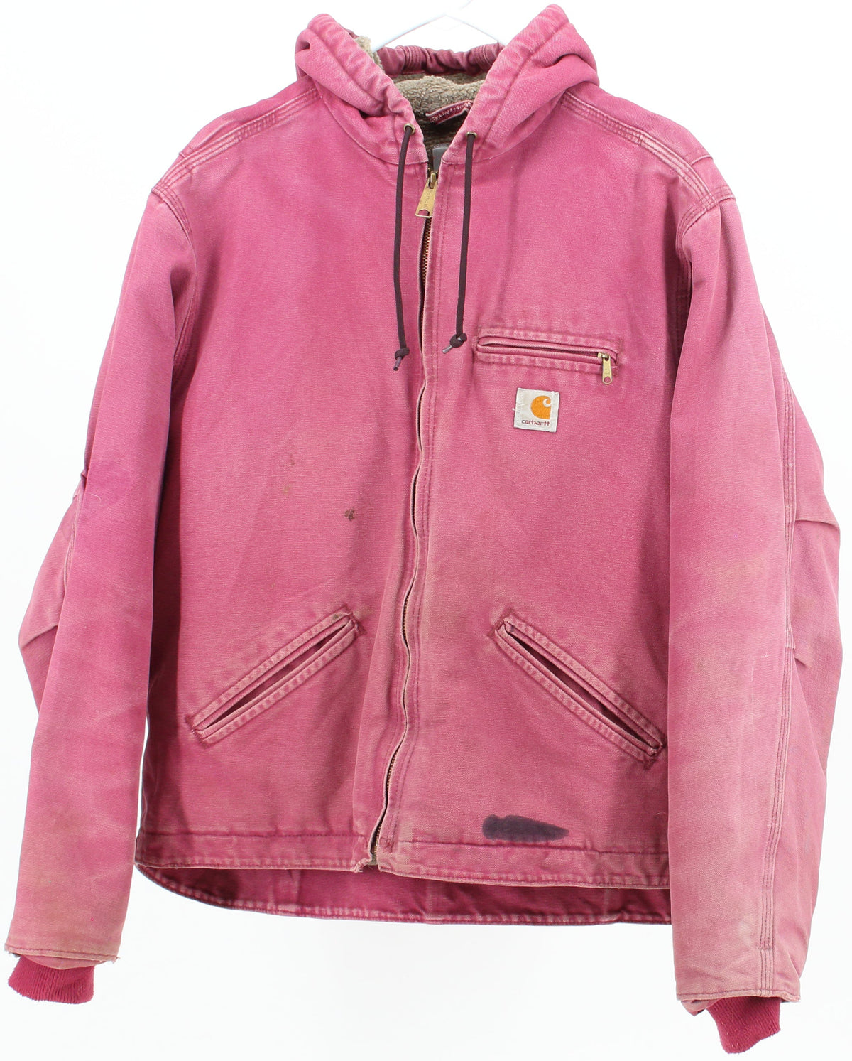 Carhartt Pink Hooded Sherpa Lined Jacket