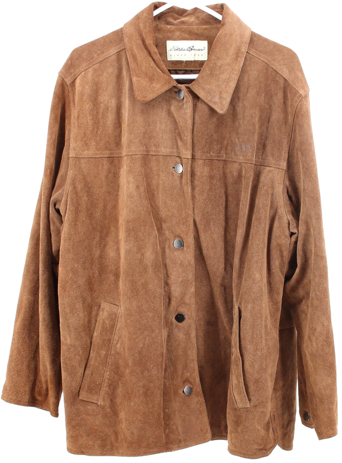 Eddie Bauer Brown Leather Coat