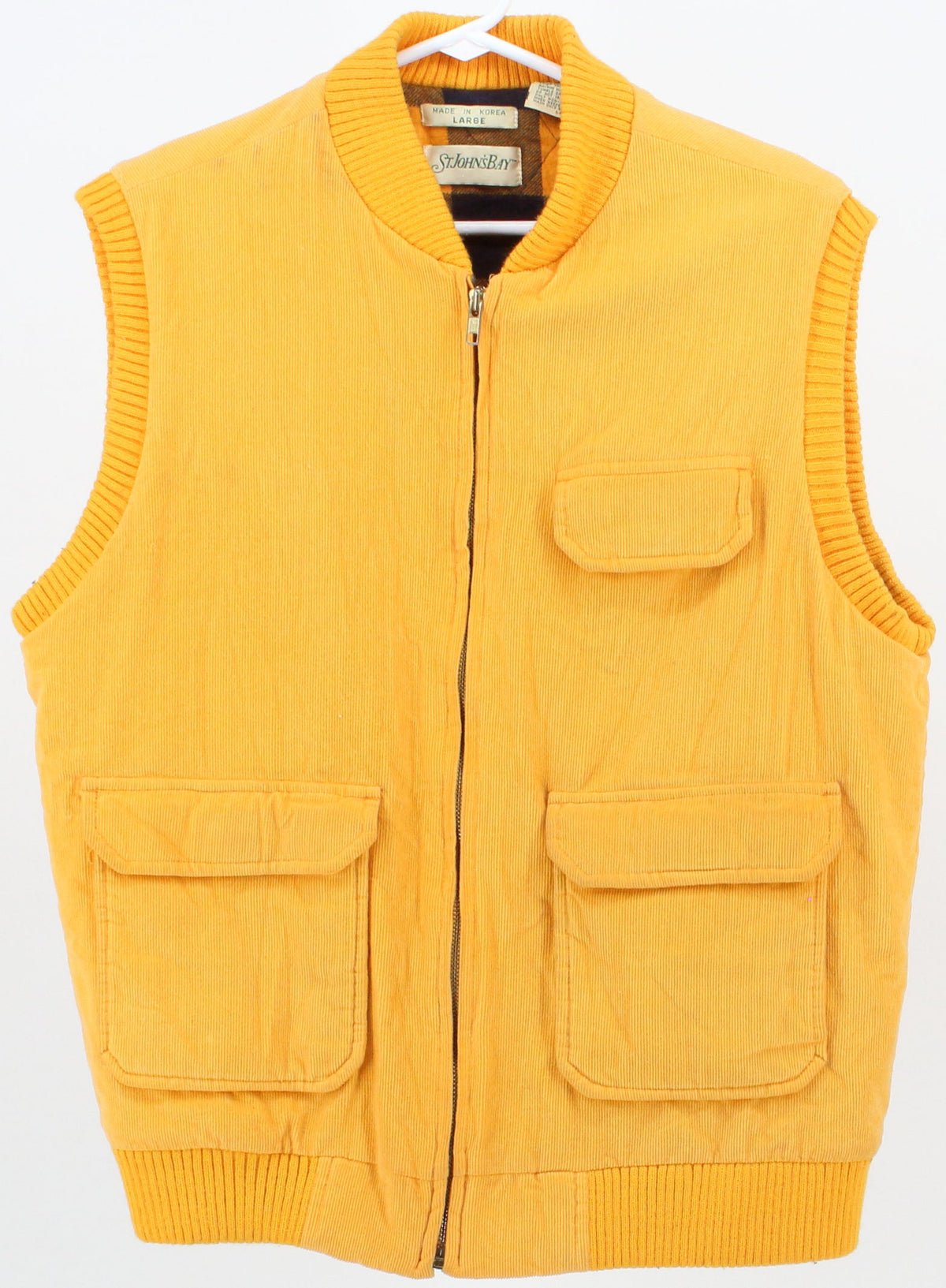 St. John's Bay Yellow Corduroy Vest