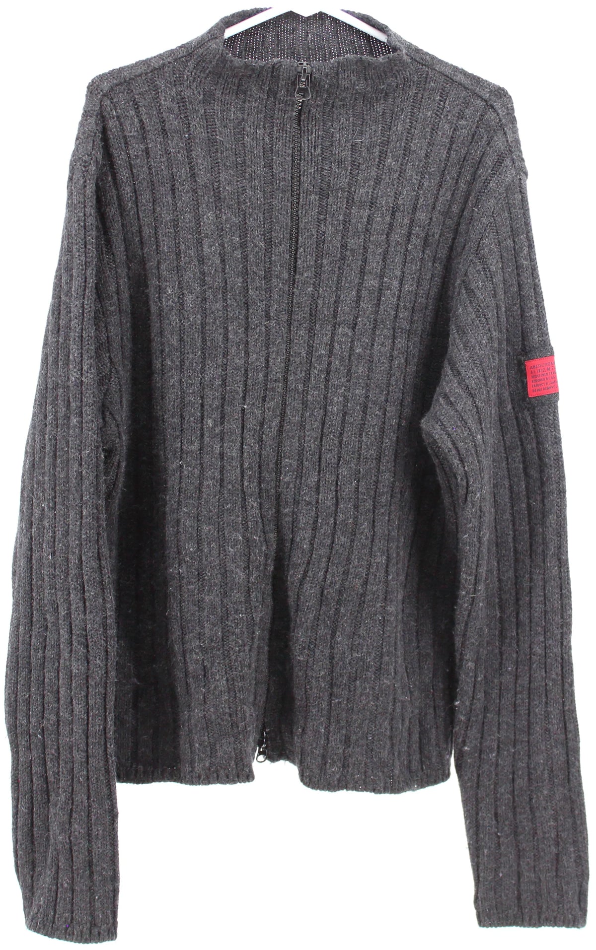 Abercrombie & Fitch Dark Grey Zip Sweater