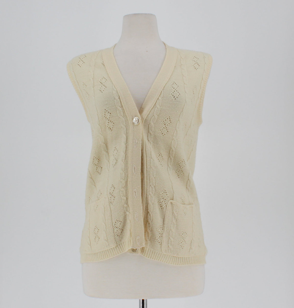 Knit Button Down Vest