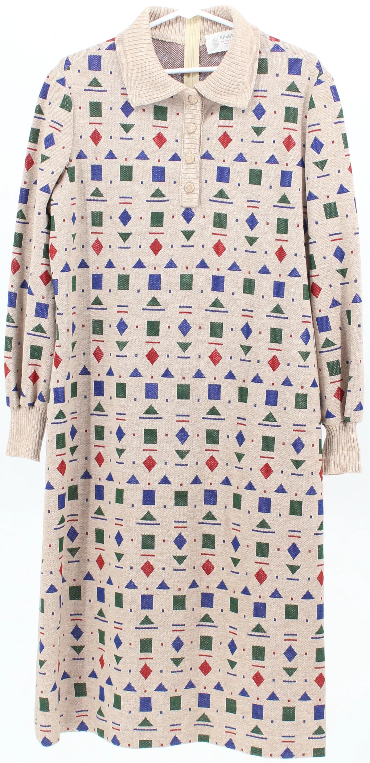 Kimberly Geometric Symbols Mid Dress