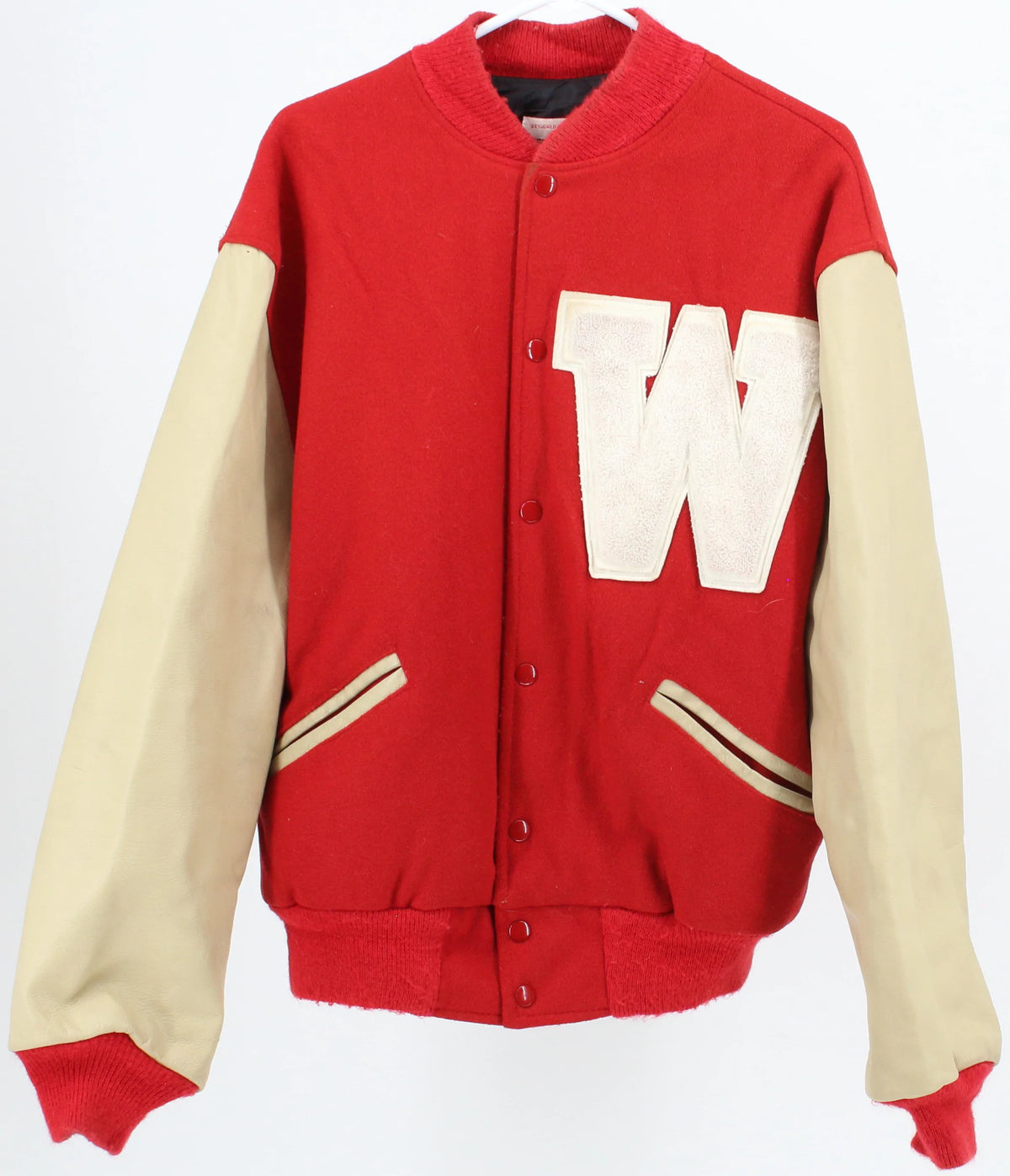 Meca Sportswear Wisconsin Badgers Red Varsity Jacket