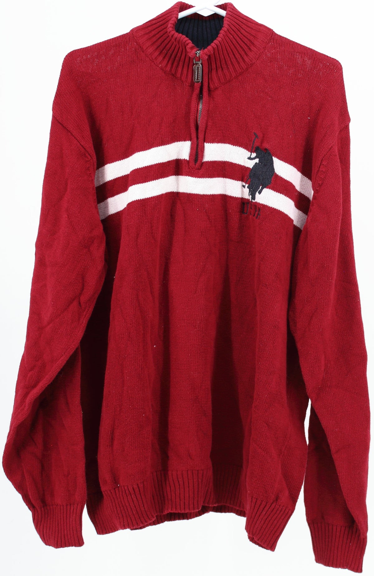 U.S. Polo Assn. Burgundy Pullover