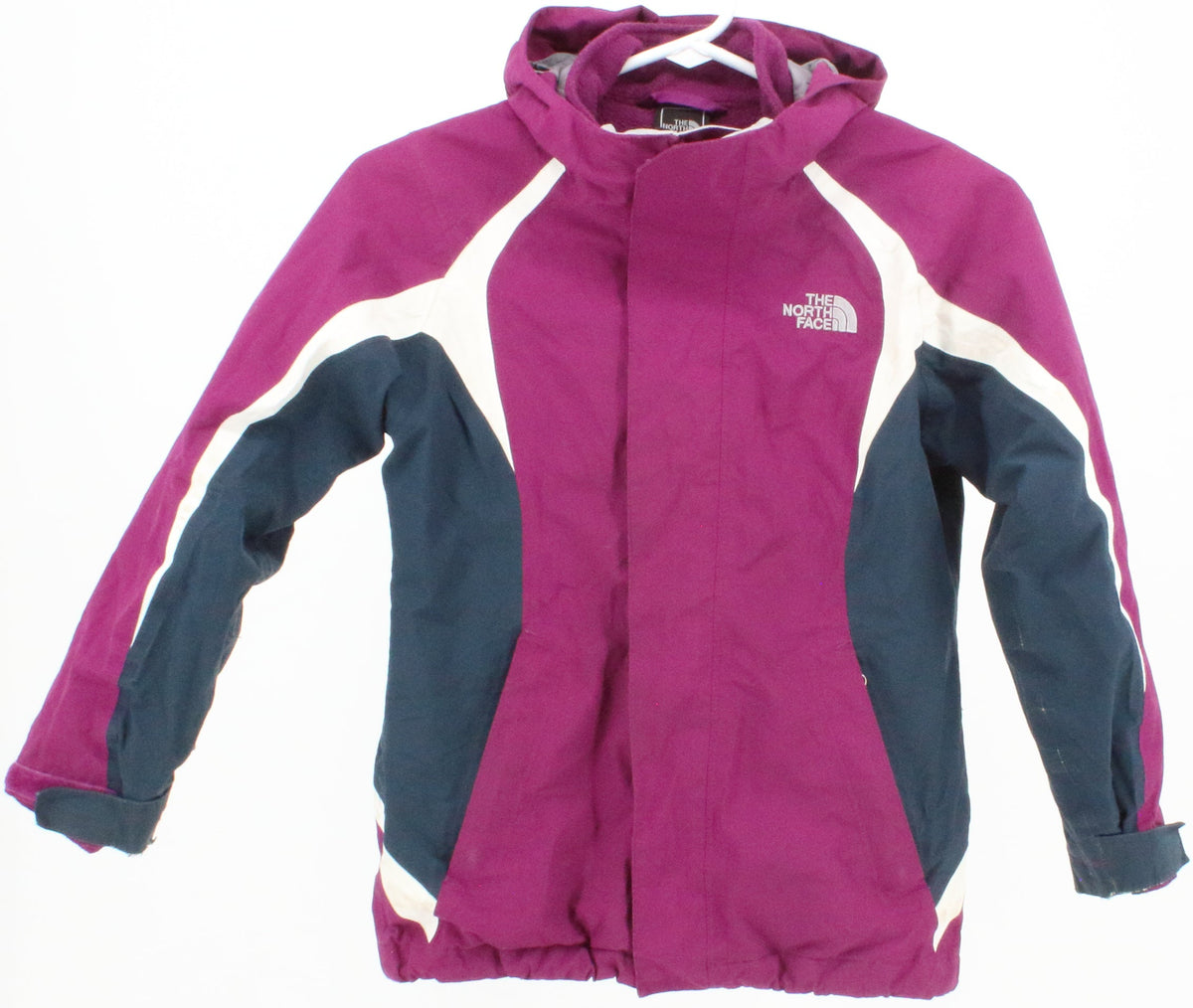 The North Face Girl's HyVent Pink and Blue Jacket