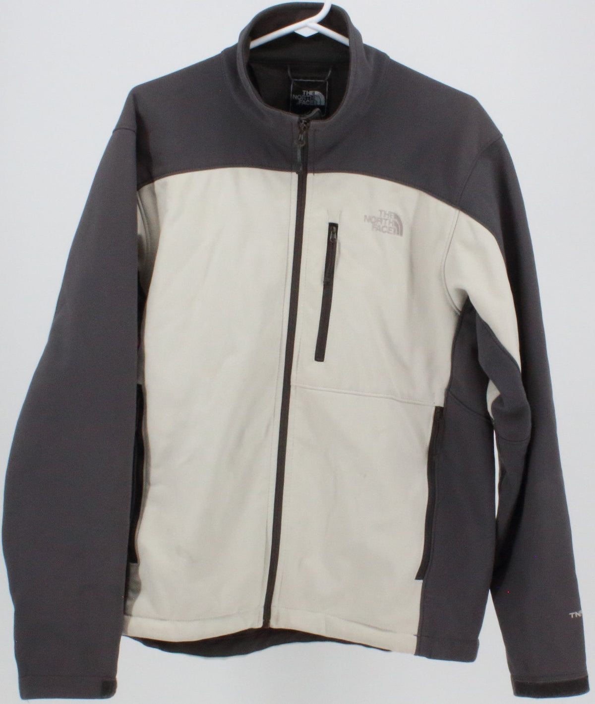 The North Face Men's TNF APEX Dark Grey and Off White Jacket