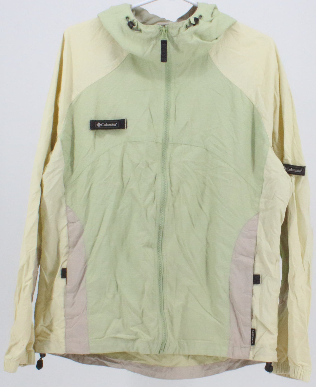 Columbia Women's Light Green and Yellow Nylon Jacket