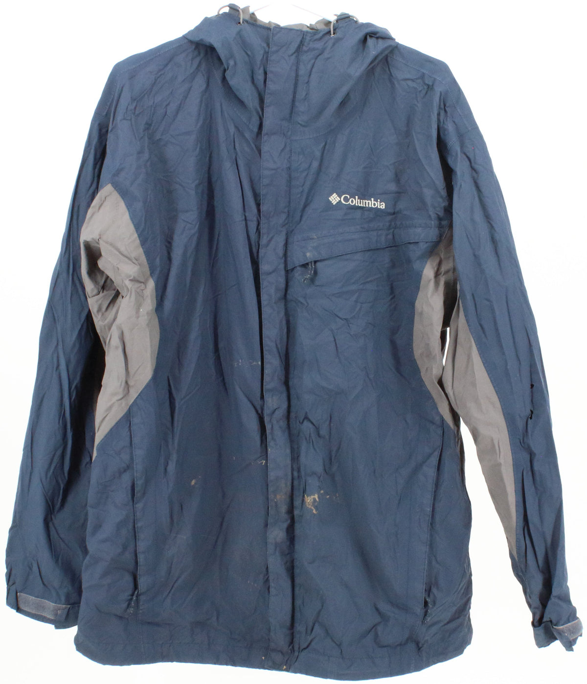 Columbia Men's Omni-Tech Waterproof Breathable Navy Blue Jacket