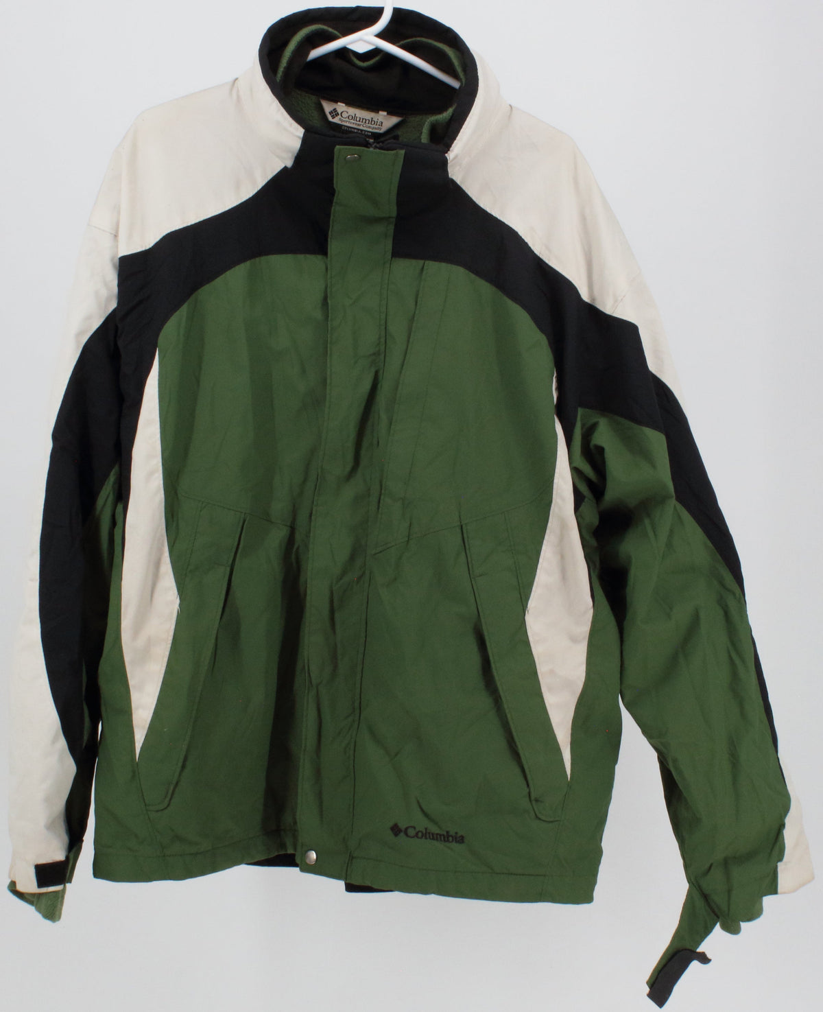 Columbia Men's Interchange Green Black and Off White Jacket