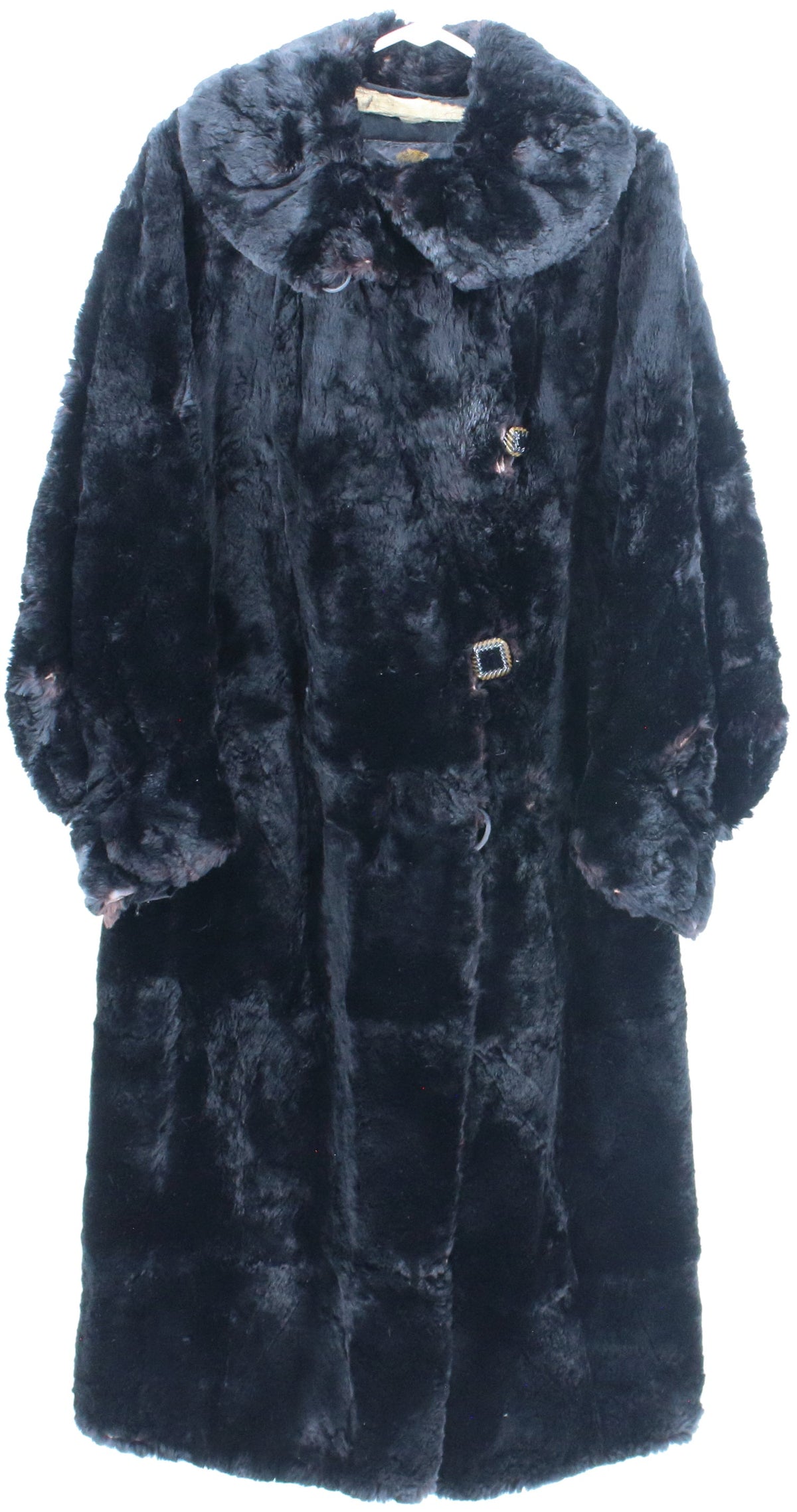 Giddings Black Long Fur Coat