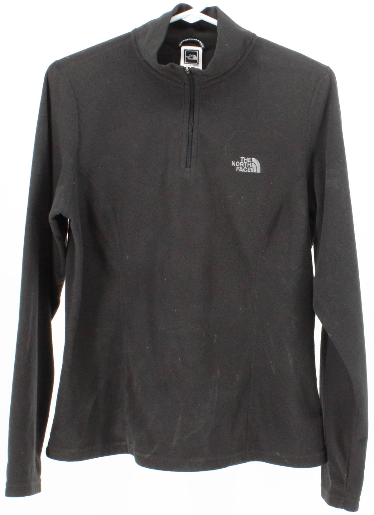 The North Face Women's TKA100 Black Half Zip Fleece