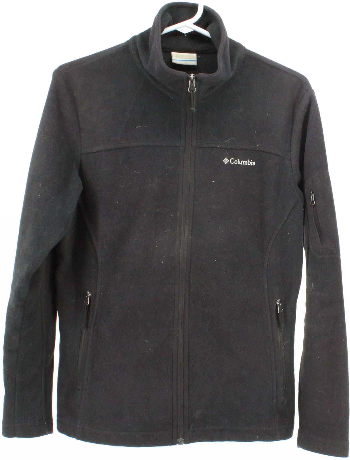 Columbia Black Fleece With Zipper On The Sleeve