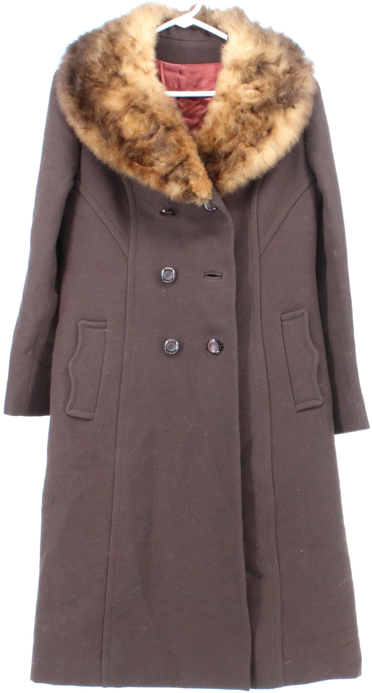 Collection Mr. David Montreal Brown Long Wool Coat