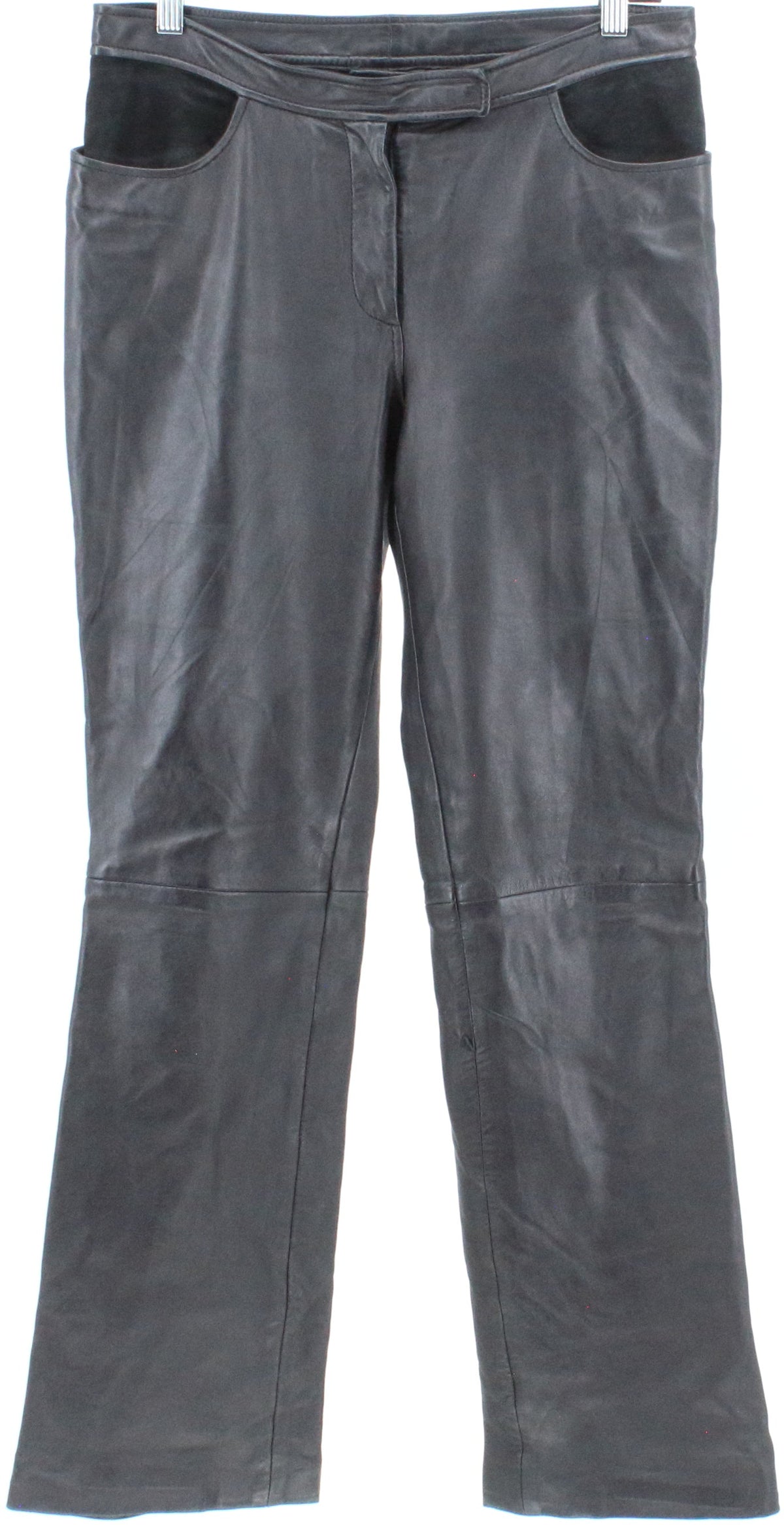 DKNY Black Leather Pants