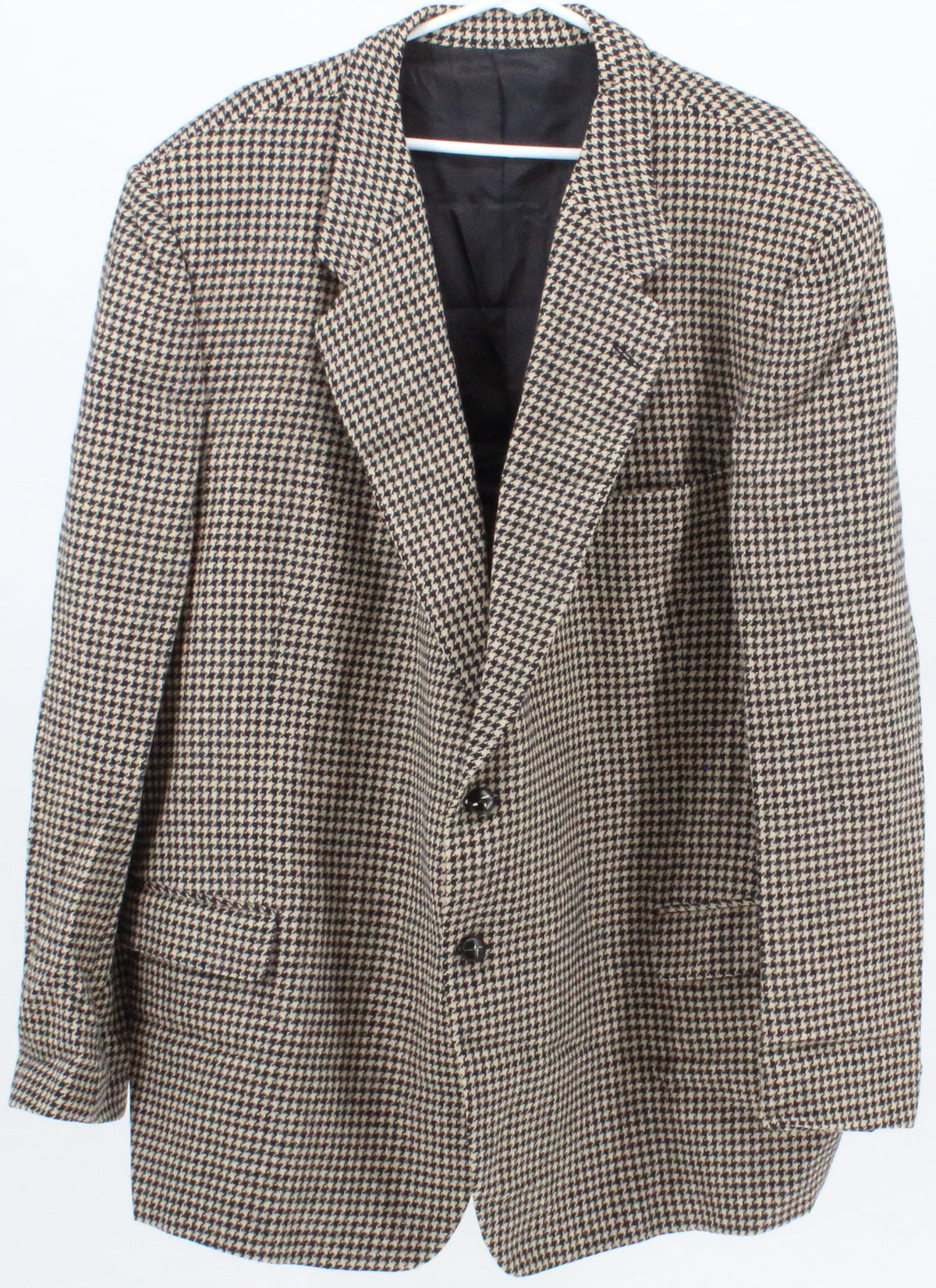 Giovanni Nicoletti Pied de Poule Beige and Black Men's Blazer