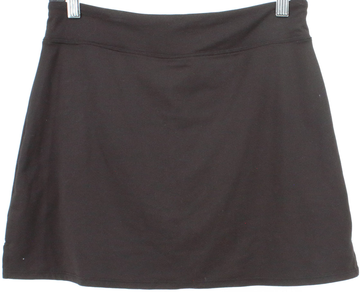 Tranquility Black Active Skirt-Shorts