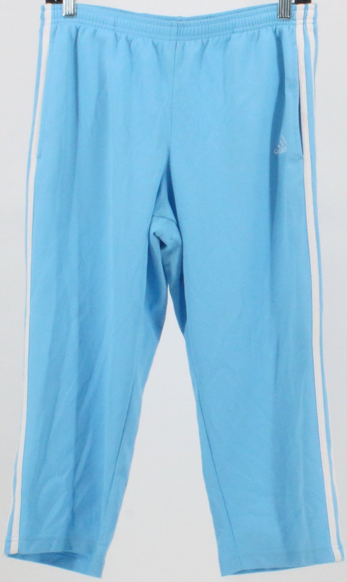 Adidas Light Blue and White Active Pants