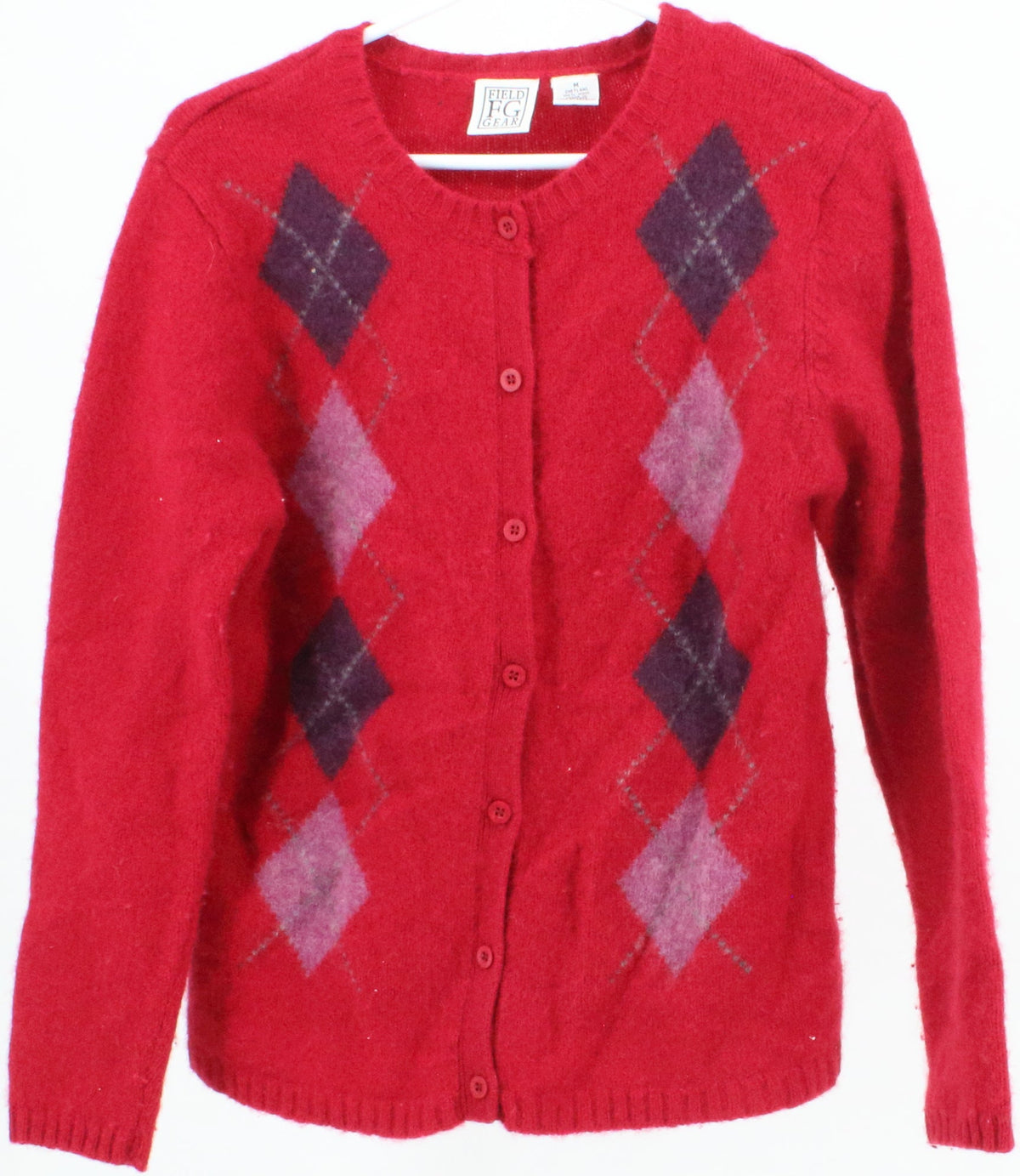FG Field Gear Red Cardigan