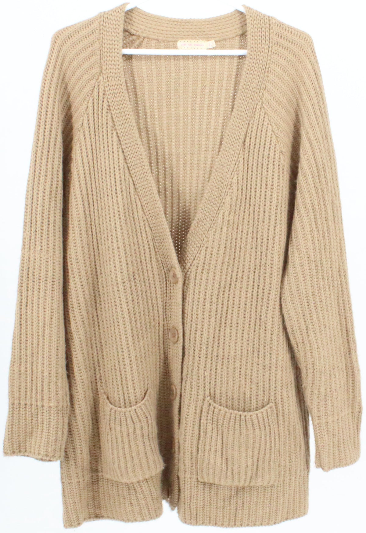 Pins and Needles Beige Mid Cardigan