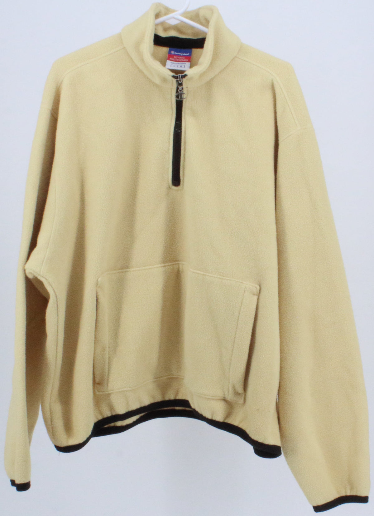 Champion Light Yellow Half Zip Fleece