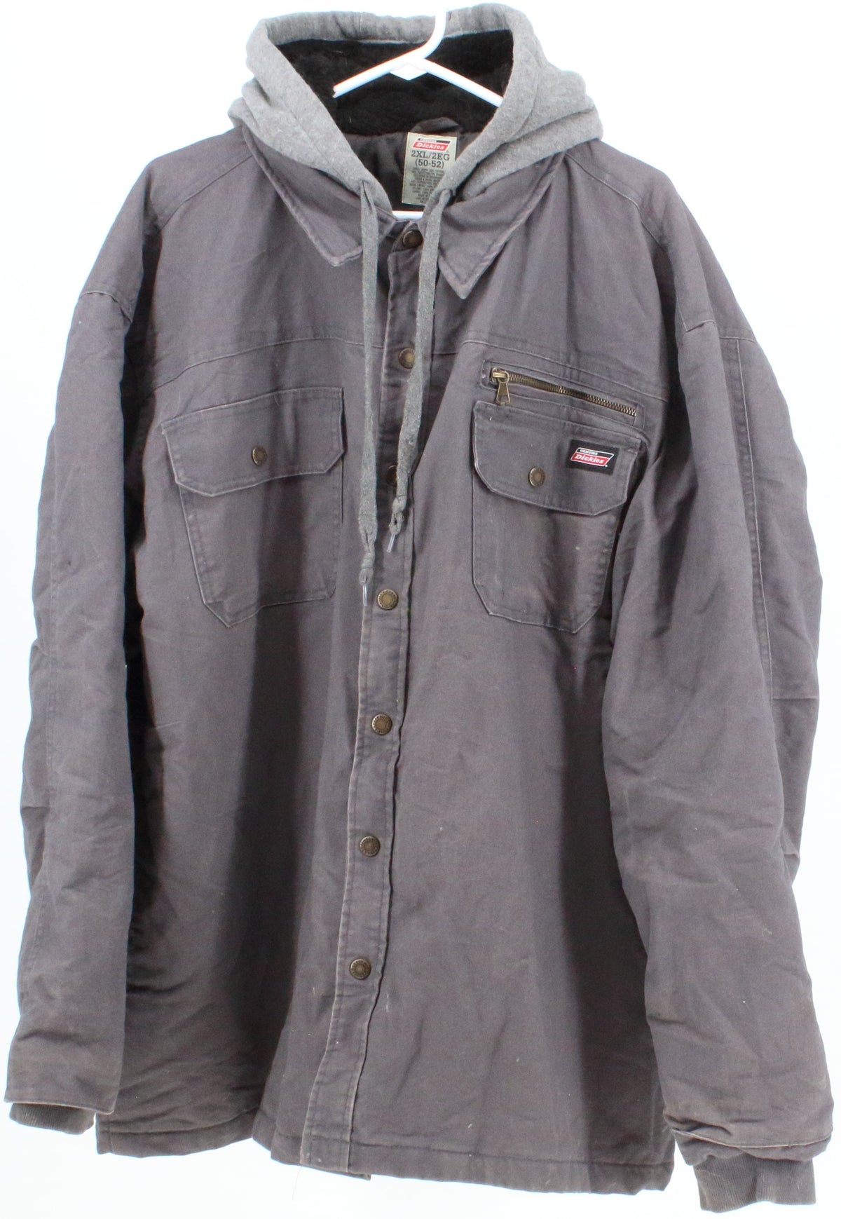 Dickies Grey Hooded Quilt Lined Jacket