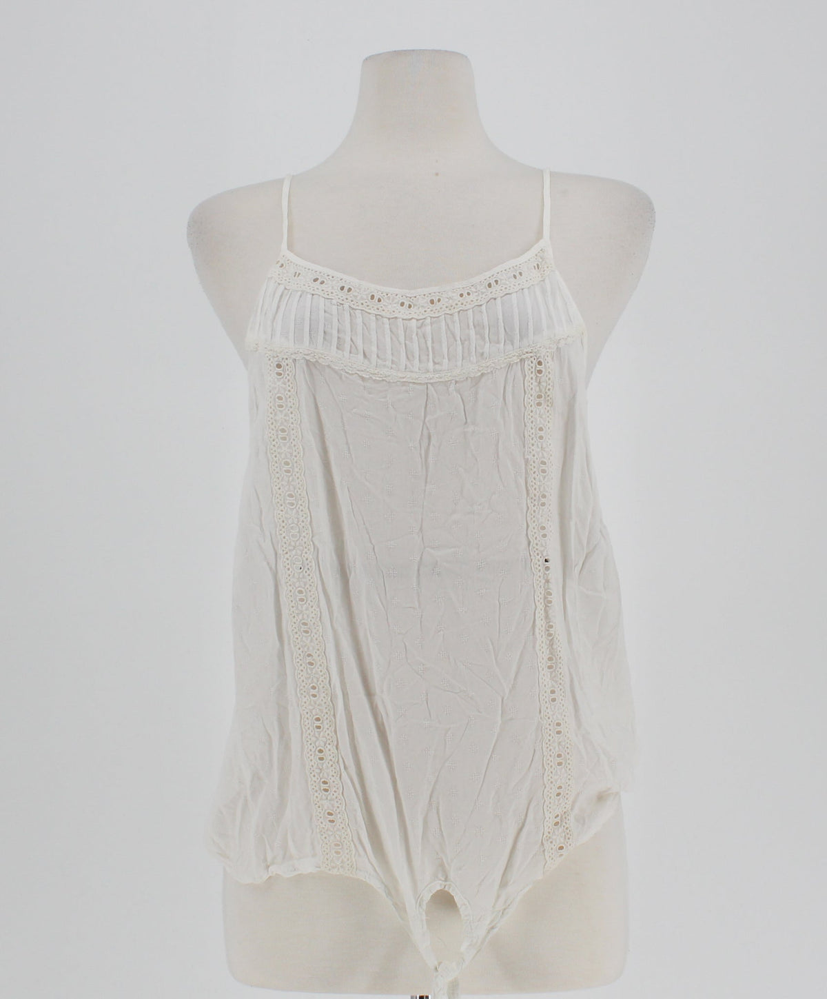 Maurices Sleeveless Blouse with Crochet Detail