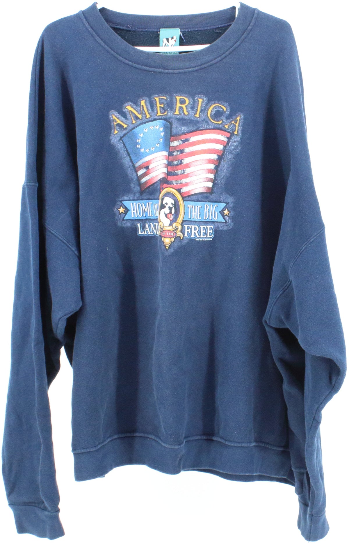 Big Dogs Santa Barbara America Navy Blue Sweatshirt