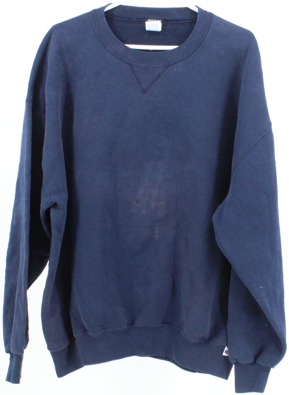 Russell Athletic Navy Blue Basic Crew Neck Sweatshirt