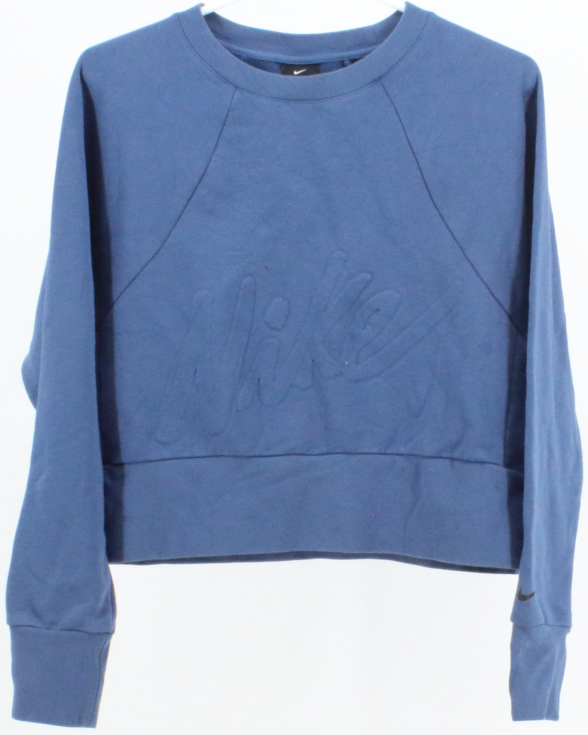Nike Dri-Fit Cropped Blue Sweatshirt