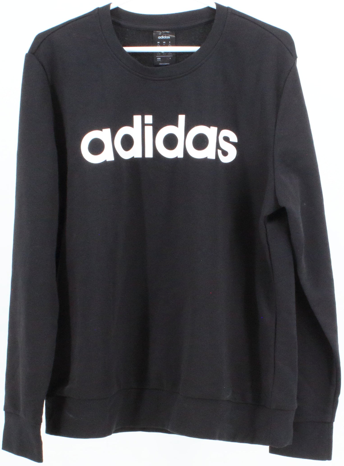 Adidas Black Sweatshirt With White Logo