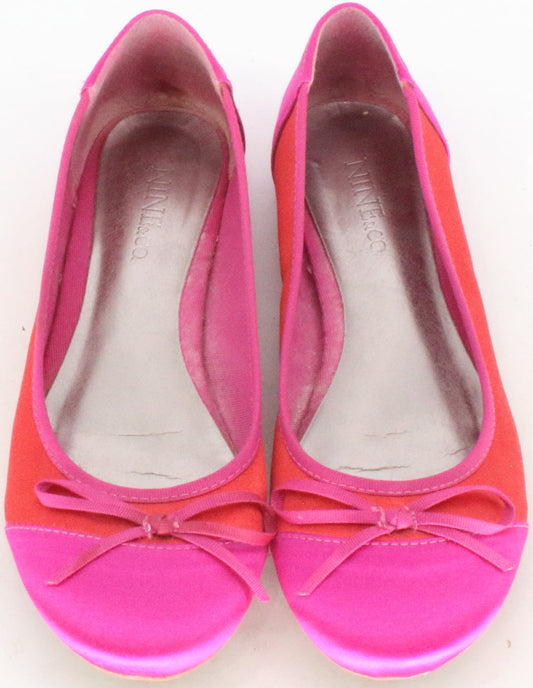 Nine & Co. Red and Pink Ballet Flat