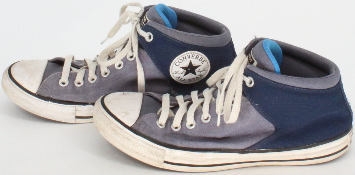 Converse All Star Chuck Taylor Grey and Blue Mid Top