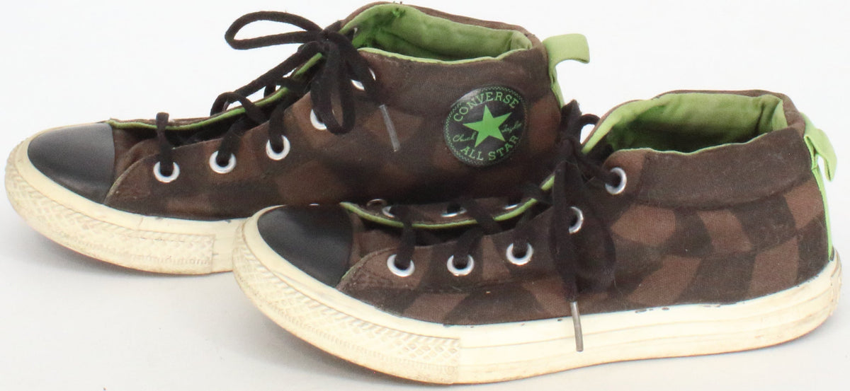 Converse Chuck Taylor All Star Brown and Green Mid Top