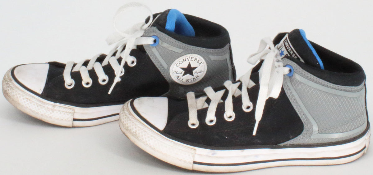 Converse Chuck Taylor All Star Black and Grey Mid Top