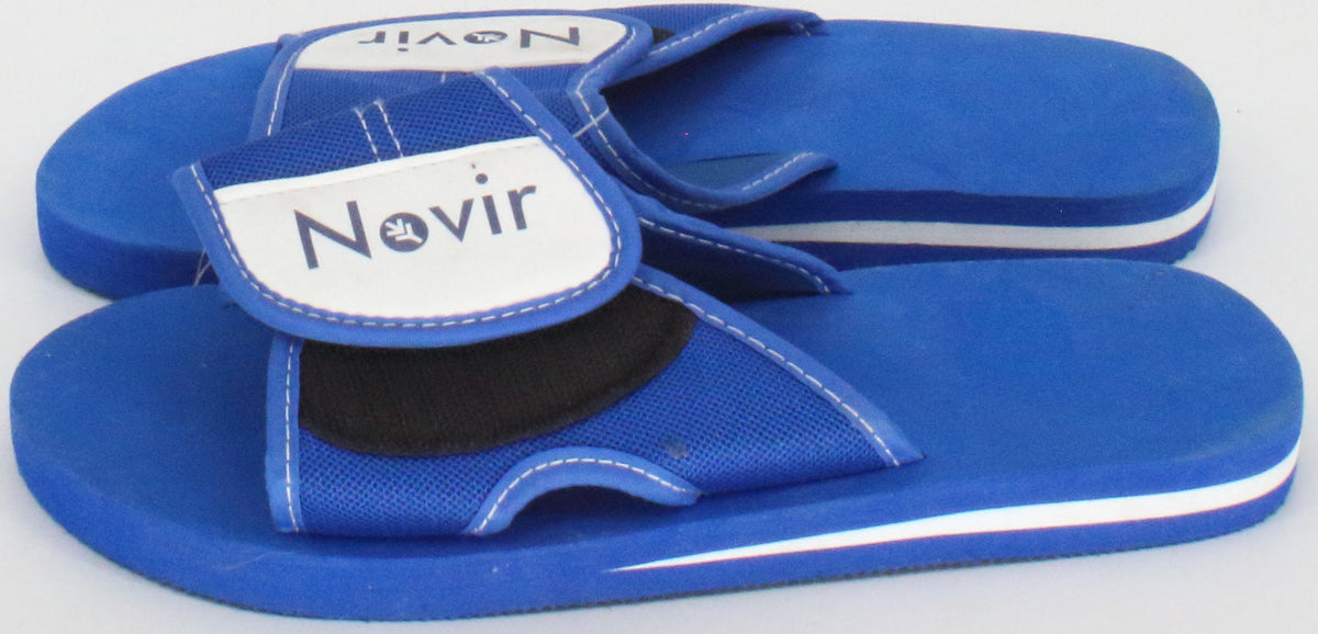 Novir Blue and White Slipper