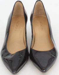 Load image into Gallery viewer, Talbots Black Varnish Kitten Heels Scarpin
