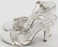 Load image into Gallery viewer, Club Zone Silver High Heels Sandals
