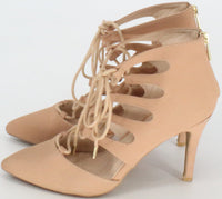 Load image into Gallery viewer, Bamboo Nude High Heels
