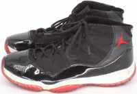 Load image into Gallery viewer, Air Jordan High Top Black White and Red Sneakers
