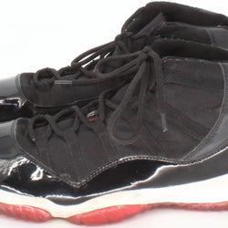 Air Jordan High Top Black White and Red Sneakers