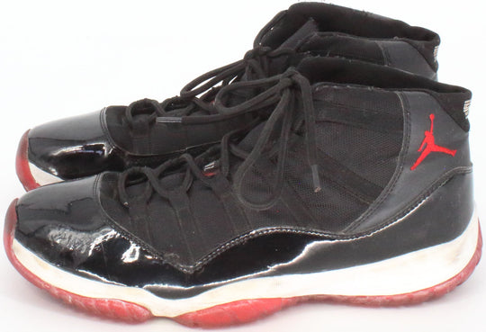 Air Jordan High Top Black White and Red Sneakers