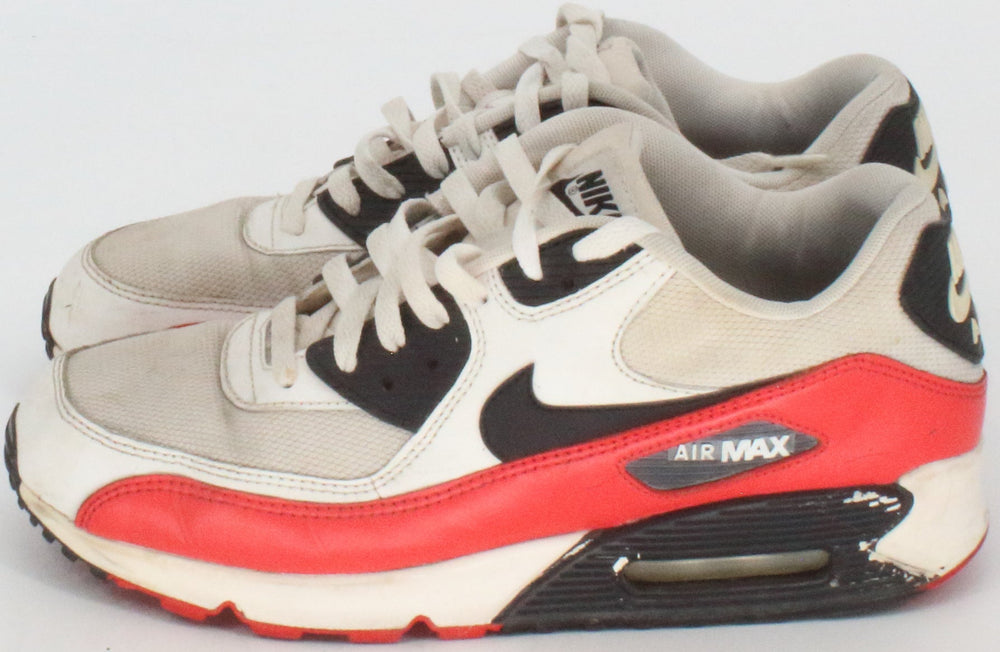 Nike Air Max White Black and Red Sneakers
