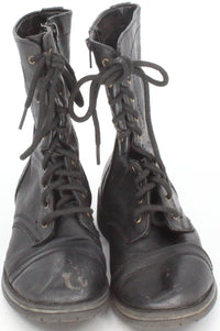 Load image into Gallery viewer, So Black Lace-Up Boots
