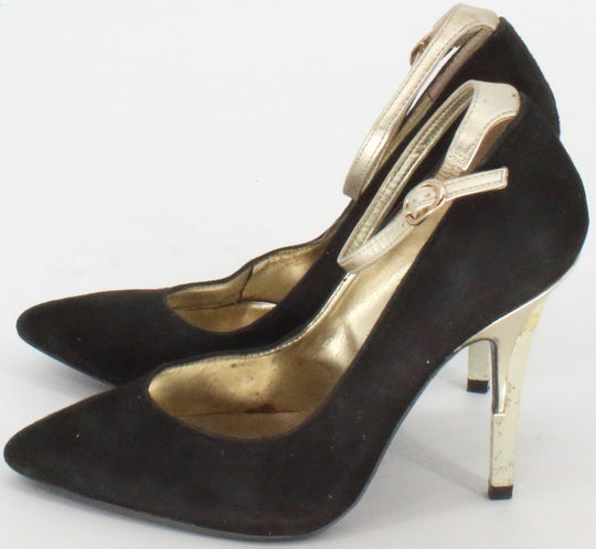 Guess Black and Gold High Heels Scarpin