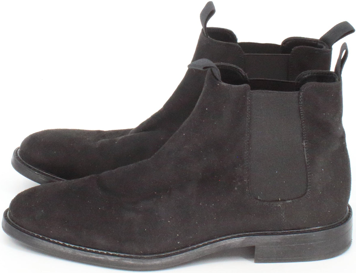 H&M Black Suede Chelsea Boots