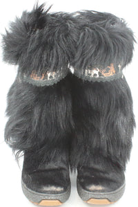 Load image into Gallery viewer, Oscar Sport Black Fur Boots
