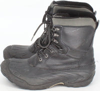 Load image into Gallery viewer, Black and Grey Lace Up Snow Boots
